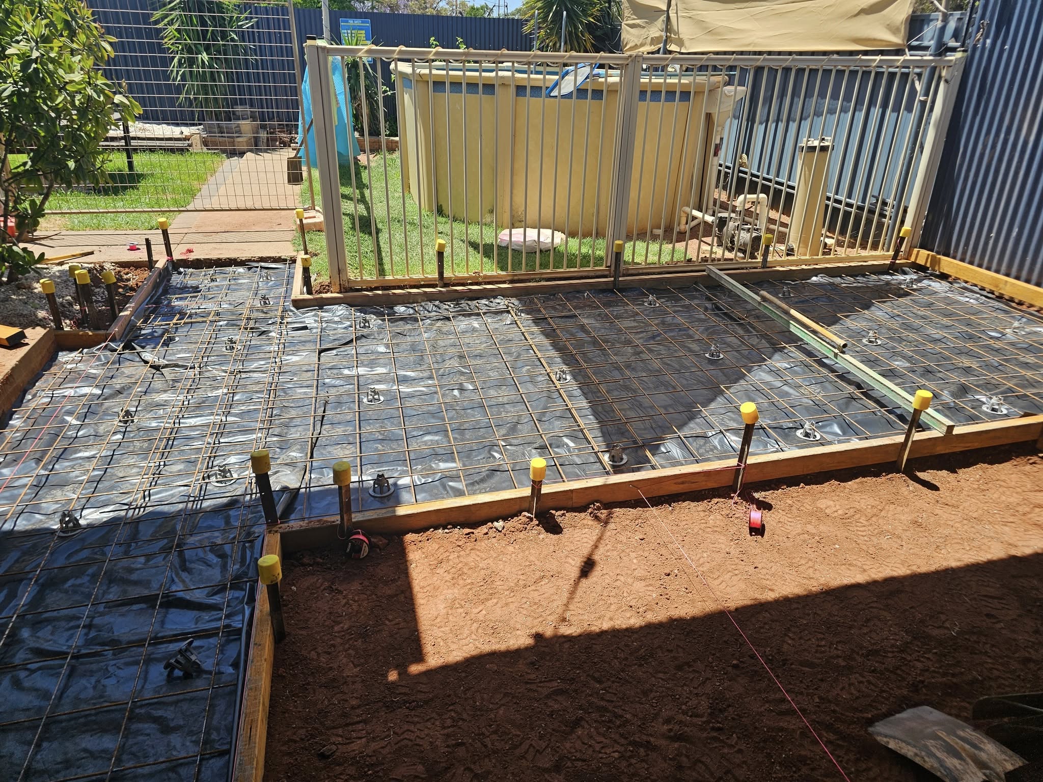 Patio after
